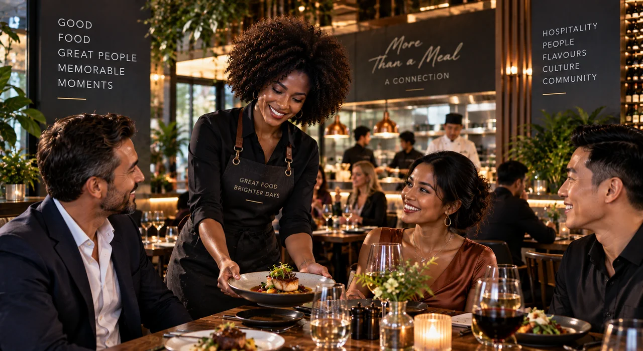 Restaurant team creating a memorable food and beverage experience